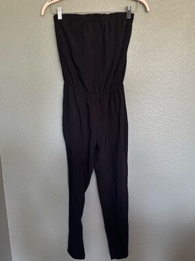 Wet Seal Black Strapless Jumpsuit